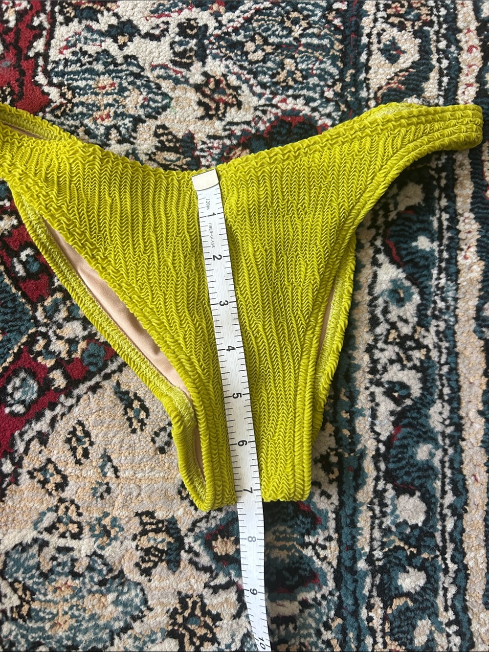 Olive Textured Rib Two-Piece Bikini Set - Picture 14 of 15